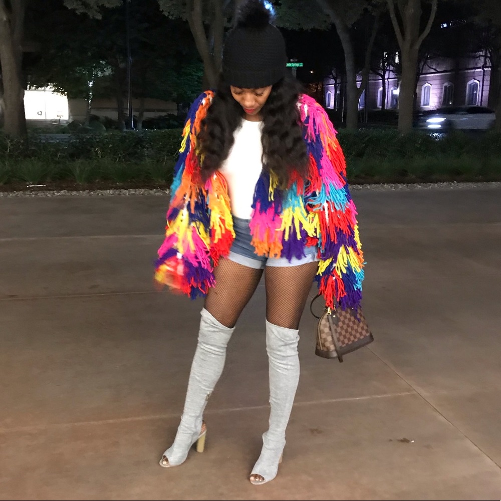 Multi colored sweater